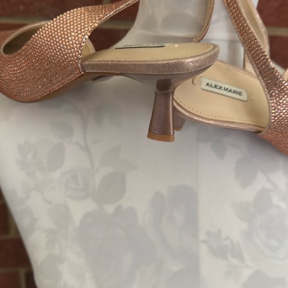 Alex Marie Blush Pink Kitten Heel Sling Back - Picture 6 of 12